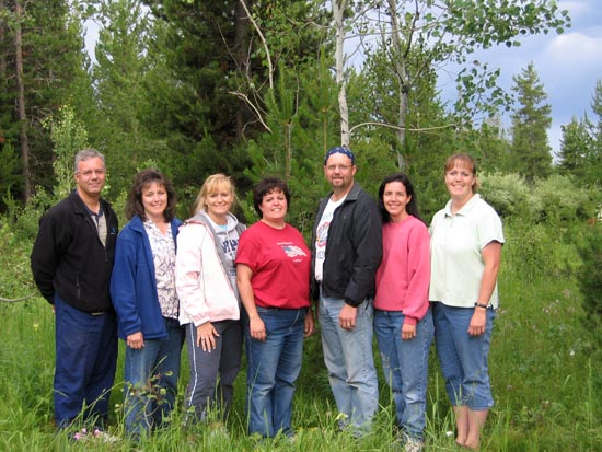 2006 family reunion in Yellowstone National Park